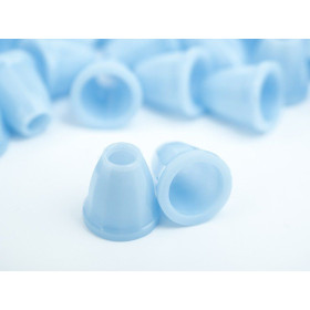 Plastic Cord Ends 11mm - BABY BLUE