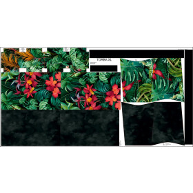 XL bag with in-bag pouch 2 in 1 - WILD JUNGLE PAT. 1 - sewing set