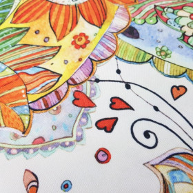 PASTEL MEHNDI - Waterproof woven fabric