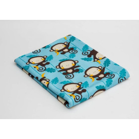 MONKEY GROVE / turquoise - single jersey with elastane TE210
