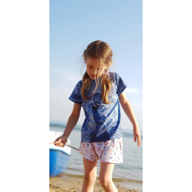 KID’S T-SHIRT - M-01 WHITE MELANGE -  single jersey