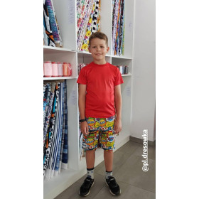 KID`S SHORTS (RIO) - STREET GRAFFITI WZ.1 - looped knit fabric 