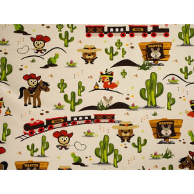 WILD WEST ANIMALS - Viscose jersey WE210