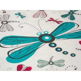 DRAGONFLIES - Viscose jersey WE210