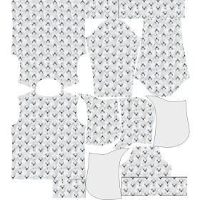 MEN’S HOODIE (COLORADO) - DEERS (adventure) / grey - sewing set 