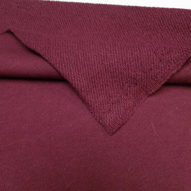 French terry TWILL PREMIUM (P290d) - BORDO (D-241) 