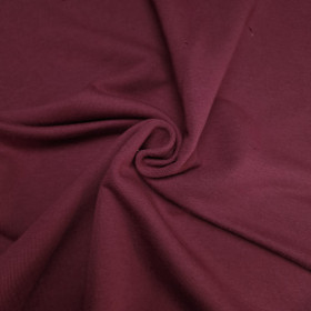 French terry TWILL PREMIUM (P290d) - BORDO (D-241) 