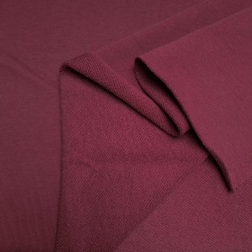 French terry TWILL PREMIUM (P290d) - BORDO (D-241) 