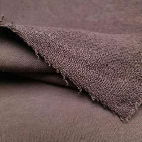 French terry TWILL PREMIUM (P290d) - ESPRESSO (D-246)