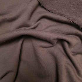 French terry TWILL PREMIUM (P290d) - ESPRESSO (D-246)