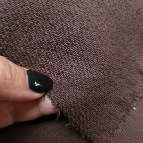 French terry TWILL PREMIUM (P290d) - ESPRESSO (D-246)