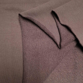 French terry TWILL PREMIUM (P290d) - ESPRESSO (D-246)