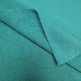 French terry TWILL PREMIUM (P290d) - VICTORIAN TEAL (D-247) 