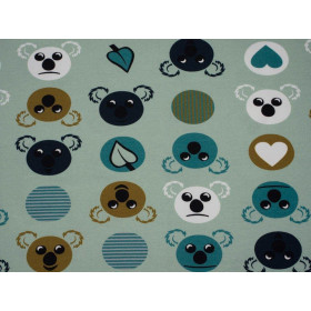 KOALA / mint - single jersey with elastane TE210