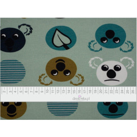 KOALA / mint - single jersey with elastane TE210