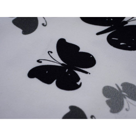 BUTTERFLIES GRAY - panel single jersey with elastane TE210
