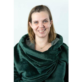 NAVY - double-sided velvet with knit