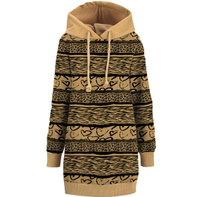 ANIMAL HEARTS - looped knit fabric