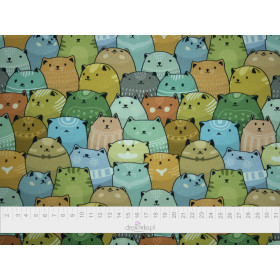 COLOURFUL CATS - Viscose jersey WE210