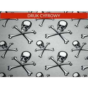 Skulls and bones - single jersey with elastane TE210
