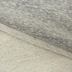 GREY MELANGE - thick looped knit 