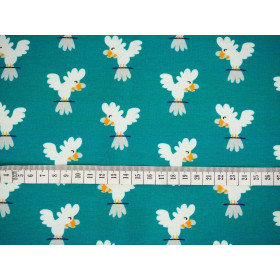 JUNGLE / parrots - Viscose jersey WE210