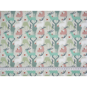 PASTEL DEERS - Viscose jersey WE210
