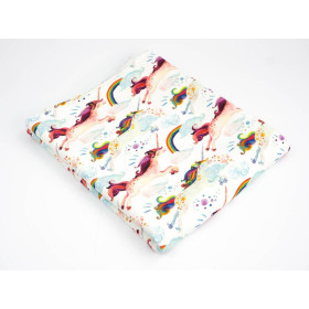 RAINBOW UNICORNS - single jersey with elastane TE210