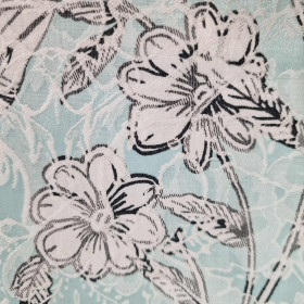 Cotton jacquard - FLOWERS MODEL 7