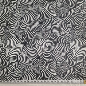 MINI ZEBRA LEAVES - thick pressed leatherette
