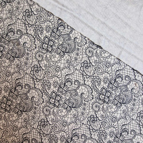 MEHNDI BLACK 2 - viscose knit fabric