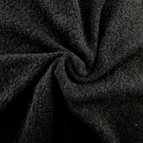 BLACK - Sweater Knit Fabric - Wool BERGEN