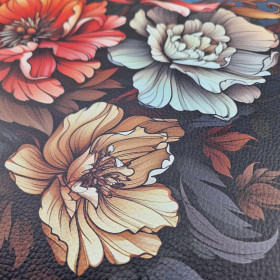 BOUQUET OF FLOWERS WZ.5 (46 cm x 50 cm) - thick pressed leatherette
