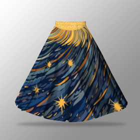 WATERCOLOR GALAXY - skirt panel "MAXI"