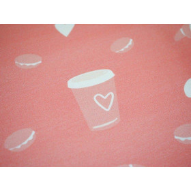 Paris Breakfast ( J'adore Paris) / peach - looped knit 