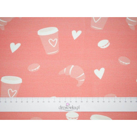 Paris Breakfast ( J'adore Paris) / peach - looped knit 