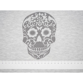 SKULL (ETNO) "S" / melange light grey - panel single jersey TE210