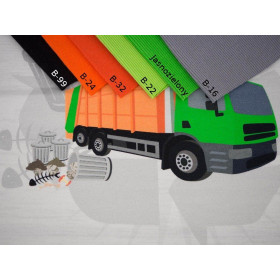 GARBAGE TRUCK - panel single jersey TE210