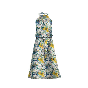 Butterfly & Flowers wz.8 - looped knit fabric