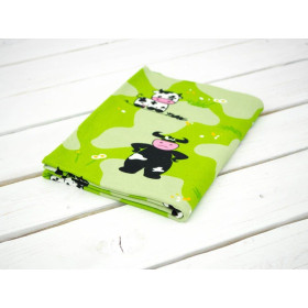 COWS ON GREEN - Viscose jersey WE210
