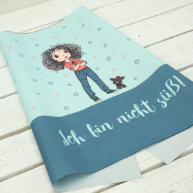 I’M NOT SWEET - panel Waterproof woven fabric DE