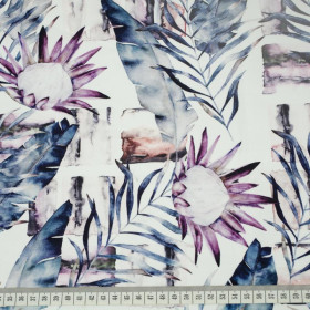 WATERCOLOR LEAVES 2.0 - looped knit 