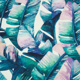 WATER-COLOR LEAVES - Viscose jersey WE210