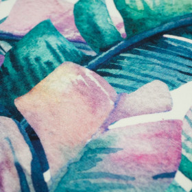 WATER-COLOR LEAVES - Viscose jersey WE210