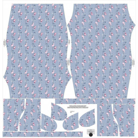 DRESS "CARMEN" - WATERCOLOR BOUQUET Pat. 3 - sewing set