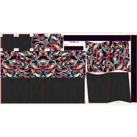 XL bag with in-bag pouch 2 in 1 -  ANIMALS PAT.13 - sewing set