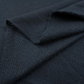 Reversible herringbone French terry - ANTHRACITE/ MR 78 (P290j)