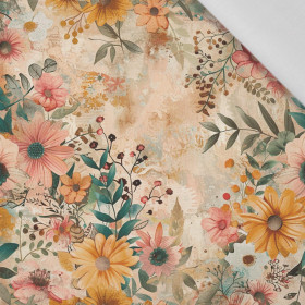 AUTUMN FLOWERS  PAT. 4 - Cotton woven fabric