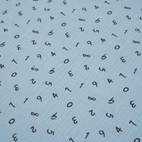 DIGITS / light blue - cotton muslin
