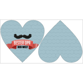 DECORATIVE PILLOW HEART -  Bester Opa der Welt